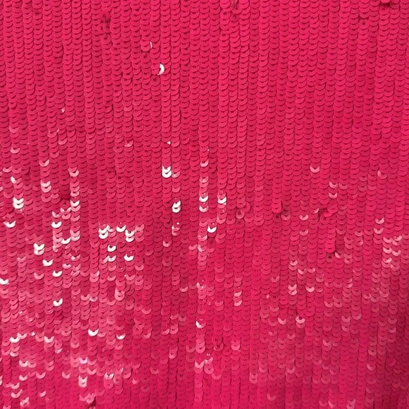Hot Pink Alice + Olivia Sequin Top - Picture 7 of 7